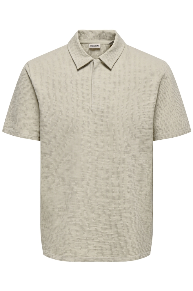 ONSKIAN LIFE REG SEERSUCKER SS POLO 22028694 SILVER LINING